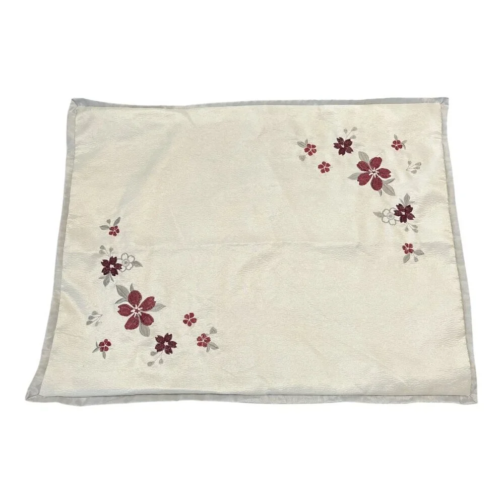 Set of 2 Martha Stewart Collection Standard Pillow Shams – Embroidered Floral –